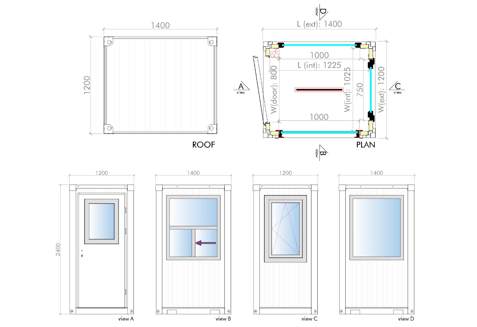 Stedea, quick assembly container, quick-assembly container, flat pack container, modular container, modular steel container, security cabin, guard cabin, security booth, storage shed, steel storage shed, modular storage shed, portable container, insulated container, modular steel solutions, modular building solutions, container manufacturer, security cabin manufacturer, storage shed manufacturer