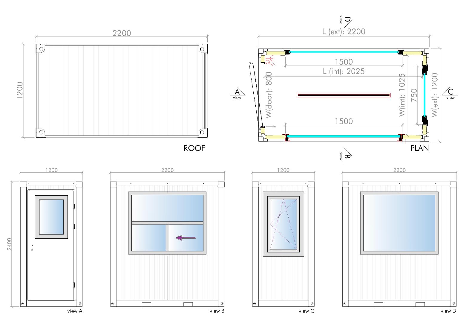 Stedea, quick assembly container, quick-assembly container, flat pack container, modular container, modular steel container, security cabin, guard cabin, security booth, storage shed, steel storage shed, modular storage shed, portable container, insulated container, modular steel solutions, modular building solutions, container manufacturer, security cabin manufacturer, storage shed manufacturer